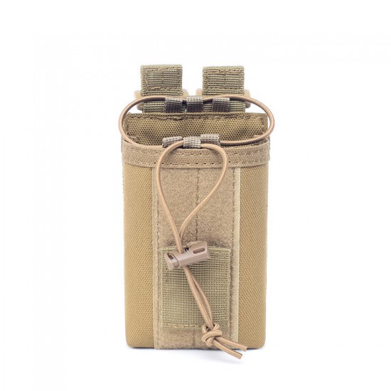 Outdoor multi-functional walkie-talkie bag, Molle tactical walkie-talkie bag, military enthusiast outdoor sports camouflage accessory bag Outdoor multi-functional walkie-talkie bag, Molle tactical walkie-talkie bag, military enthusiast outdoor sports camouflage accessory bag