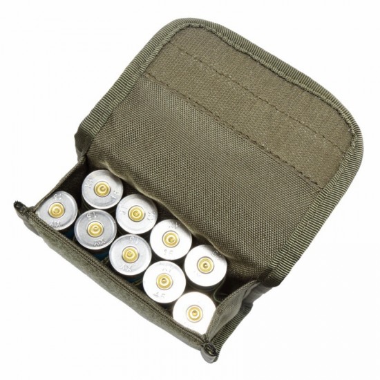 Hoyoo outdoor tactical 10-hole multi-functional 12g storage bag, MOLLE accessory bag, bag for tactical accessories, bullet waist bag