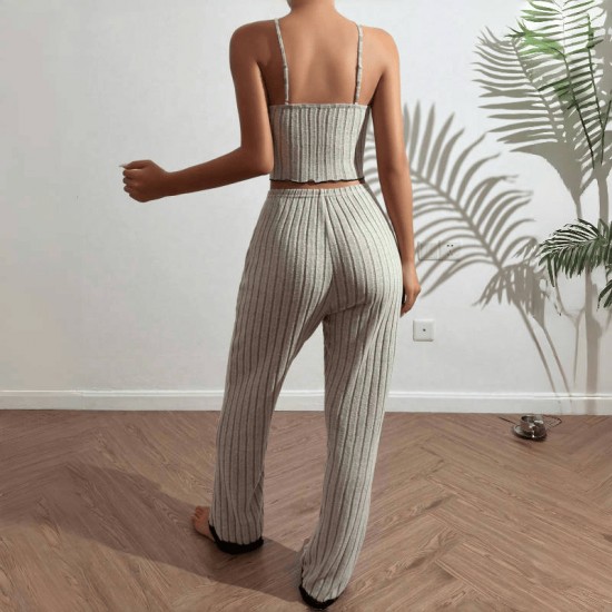 Pajama set for women in summer with European letter pattern short-sleeved T-shirt, bow tie striped short pants, home wear set Pajama set for women in summer with European letter pattern short-sleeved T-shirt, bow tie striped short pants, home wear set