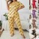Temu cross-border European style plus-size home wear with enlarged and padded heart round-neck short-sleeved pants pajama set for women that can be worn outside Temu cross-border European style plus-size home wear with enlarged and padded heart round-neck short-sleeved pants pajama set for women that can be worn outside