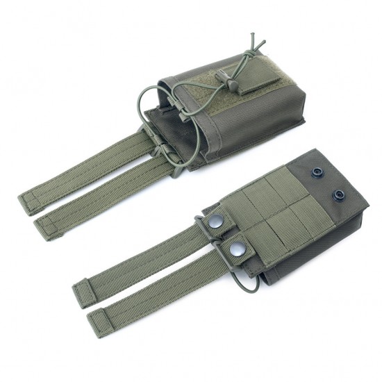 Outdoor multi-functional walkie-talkie bag, Molle tactical walkie-talkie bag, military enthusiast outdoor sports camouflage accessory bag Outdoor multi-functional walkie-talkie bag, Molle tactical walkie-talkie bag, military enthusiast outdoor sports camouflage accessory bag