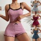 Cross-border Amazon's women's home wear set with European-style floral printed pants, casual and comfortable women's home wear that can be worn outside Cross-border Amazon's women's home wear set with European-style floral printed pants, casual and comfortable women's home wear that can be worn outside