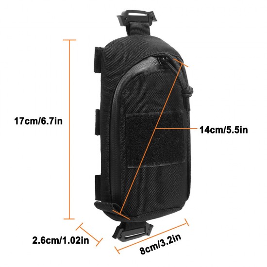 Outdoor waist bag multi-purpose Molle tool bag EDC miscellaneous storage bag leisure sports accessory pouch