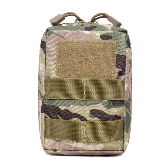 Outdoor tactical multi-shoulder accessory bag, military enthusiast MOLLE backpack shoulder strap bag, tool waist bag strap bag